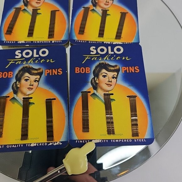 Solo Fashion Bob Pins New Old Stock Made in Canada Set Of 4 Packs: 30 Pins Total - Picture 2 of 5
